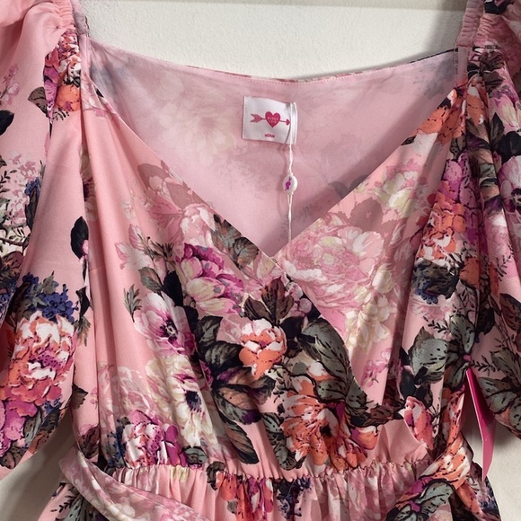 Buddy Love Sydney Bashful Puff Sleeve Maxi Dress Size Medium - Picture 6 of 15